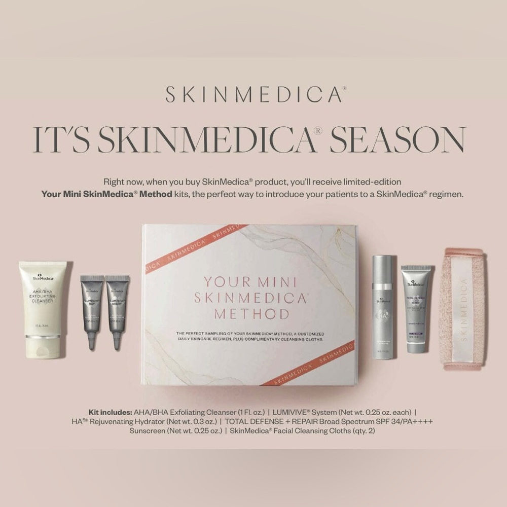 Skinmedica method 7 piece sampler